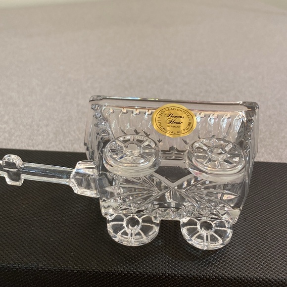 Princess House - Vintage 24% lead crystal wagon. - Picture 5 of 6